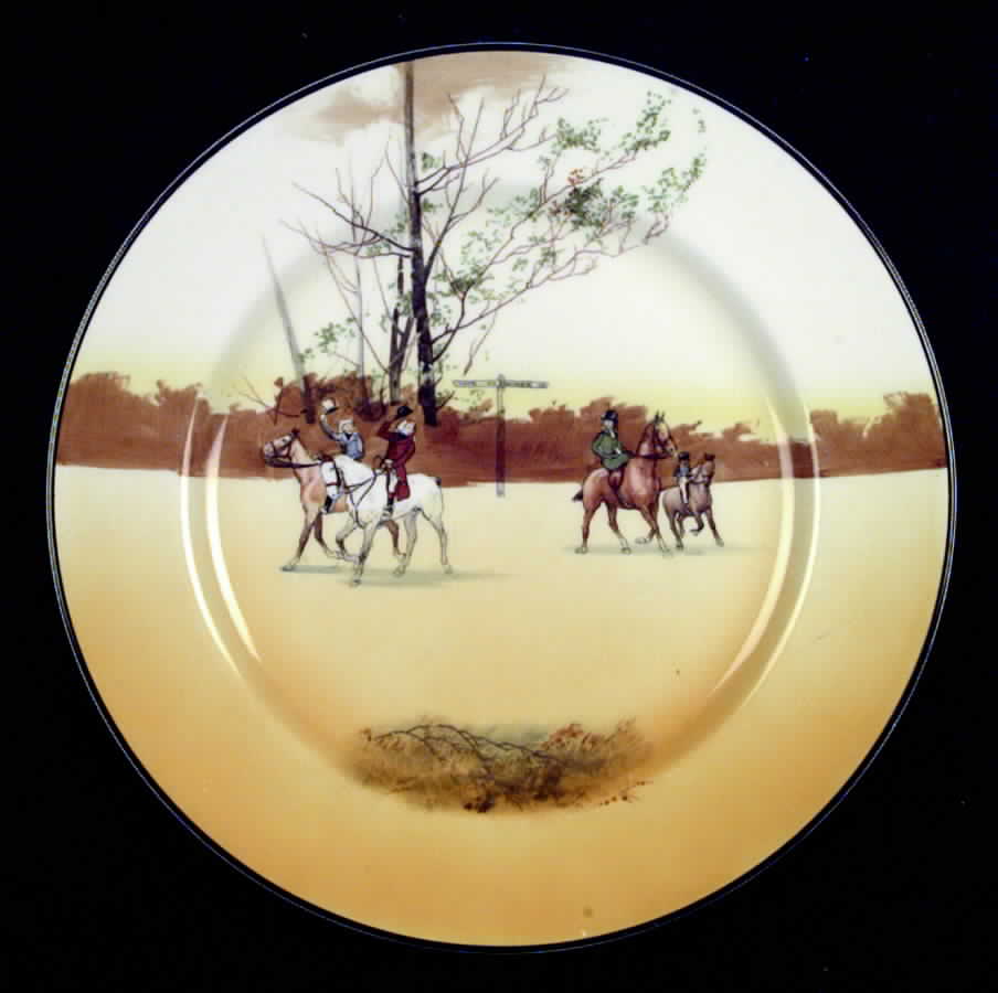 Hunting (John Peel, Bone) Dinner Plate by Royal Doulton-1