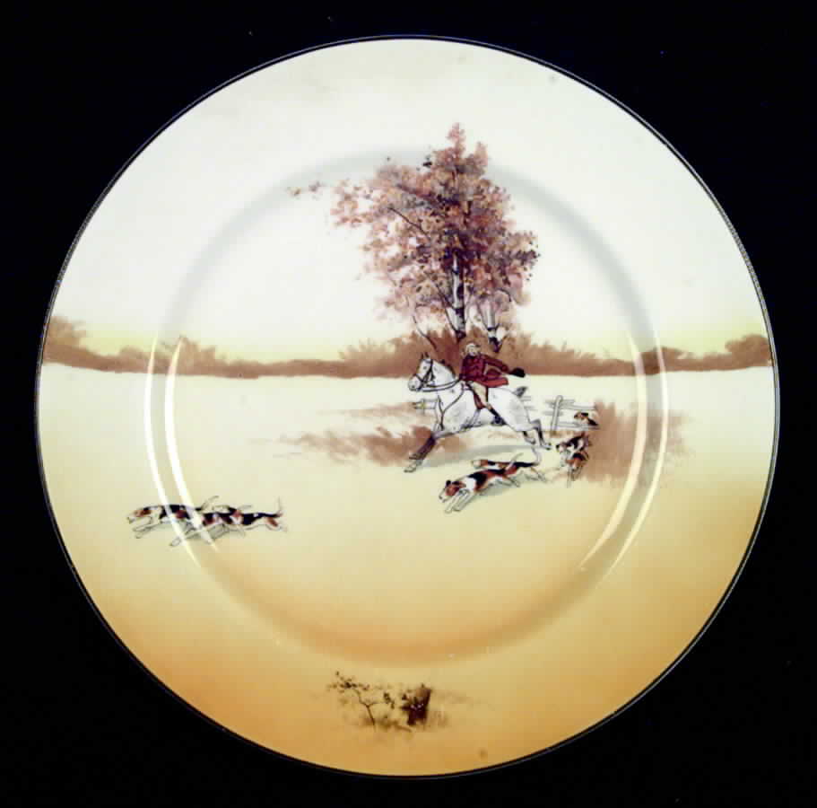 Hunting (John Peel, Bone) Dinner Plate by Royal Doulton-1