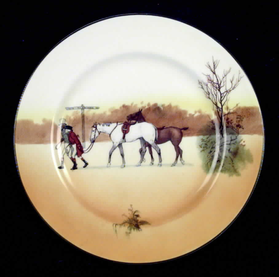 Hunting (John Peel, Bone) Salad Plate by Royal Doulton-1