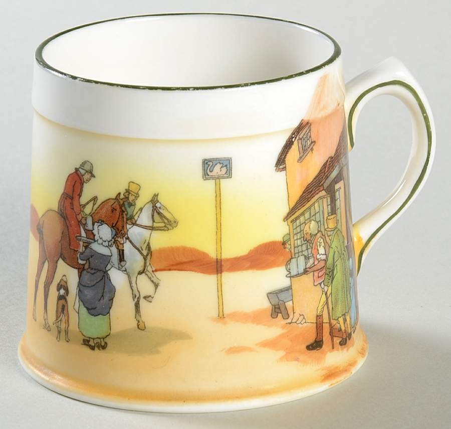 Hunting (John Peel, Bone) Mug by Royal Doulton-1