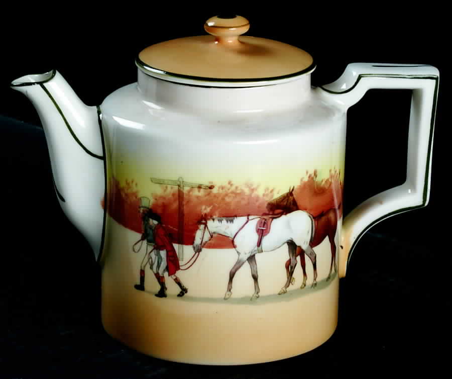 Hunting (John Peel, Bone) Teapot & Lid by Royal Doulton-1