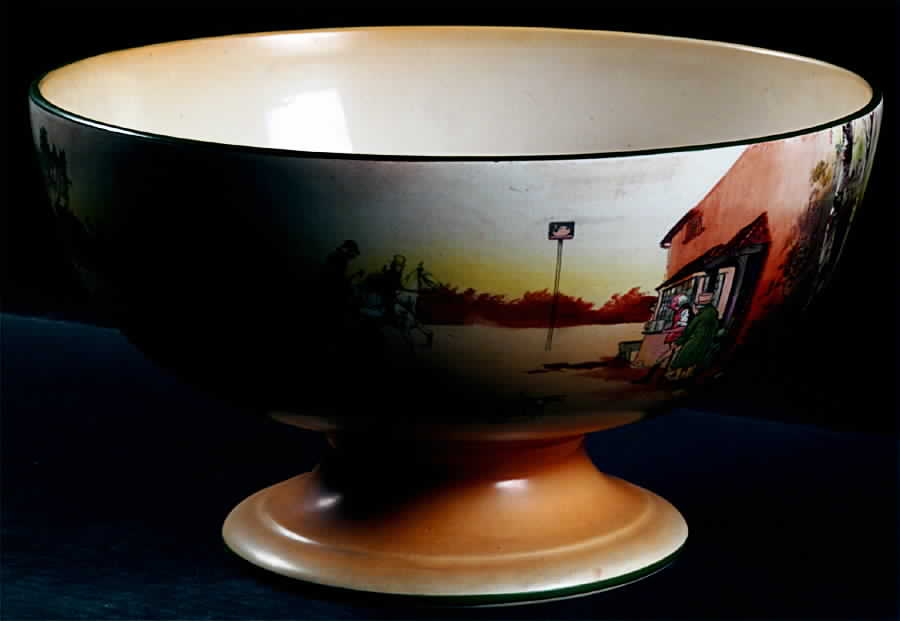 Hunting (John Peel, Bone) Punch Bowl by Royal Doulton-1