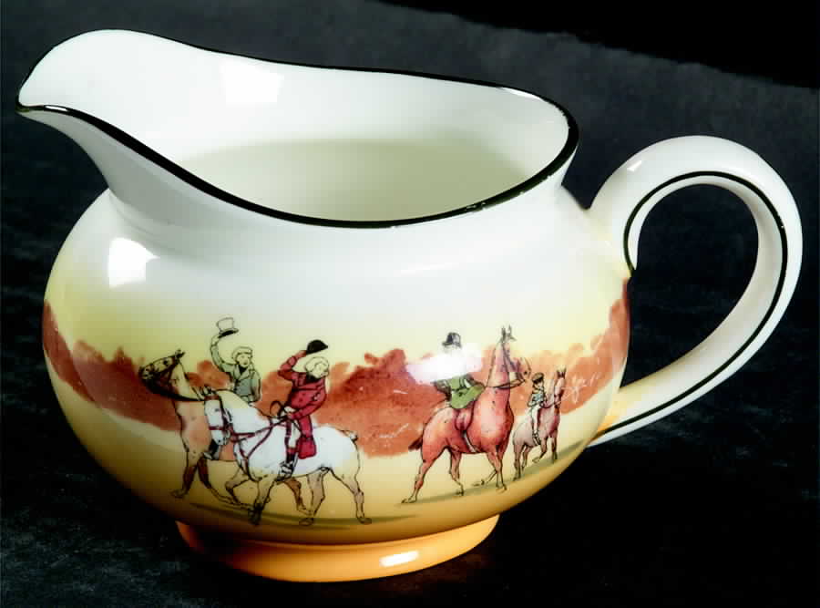 Hunting (John Peel, Bone) Creamer by Royal Doulton-1