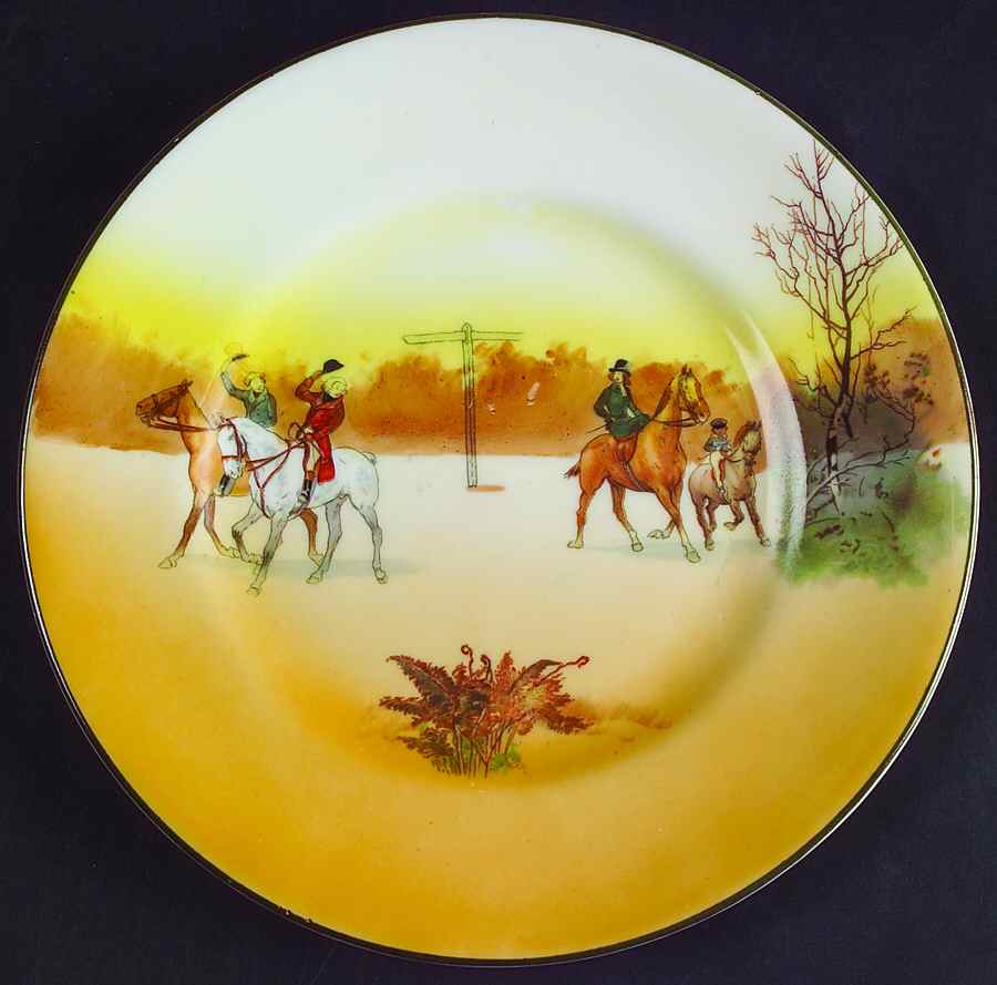 Hunting (John Peel, Bone) Salad Plate by Royal Doulton-1