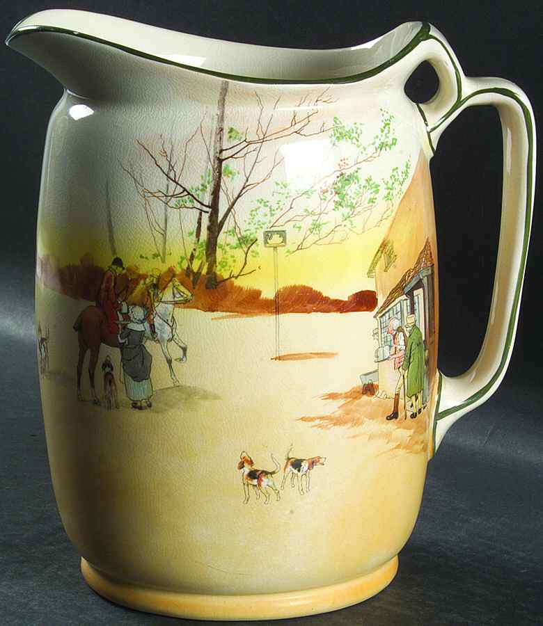 Hunting (John Peel, Bone) 96 Oz Pitcher by Royal Doulton-1