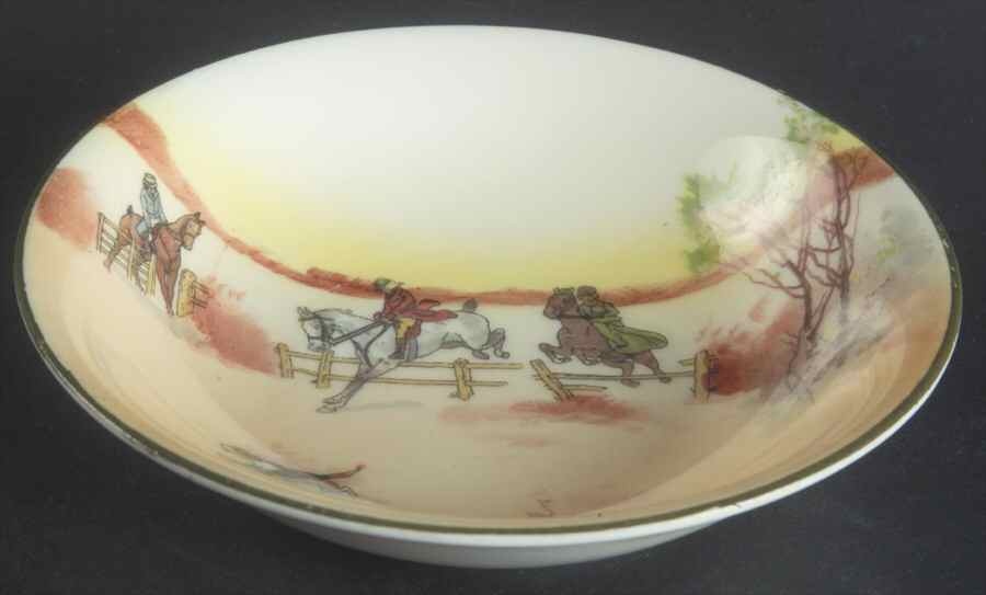 Hunting (John Peel, Bone) Fruit/Dessert (Sauce) Bowl by Royal Doulton-1