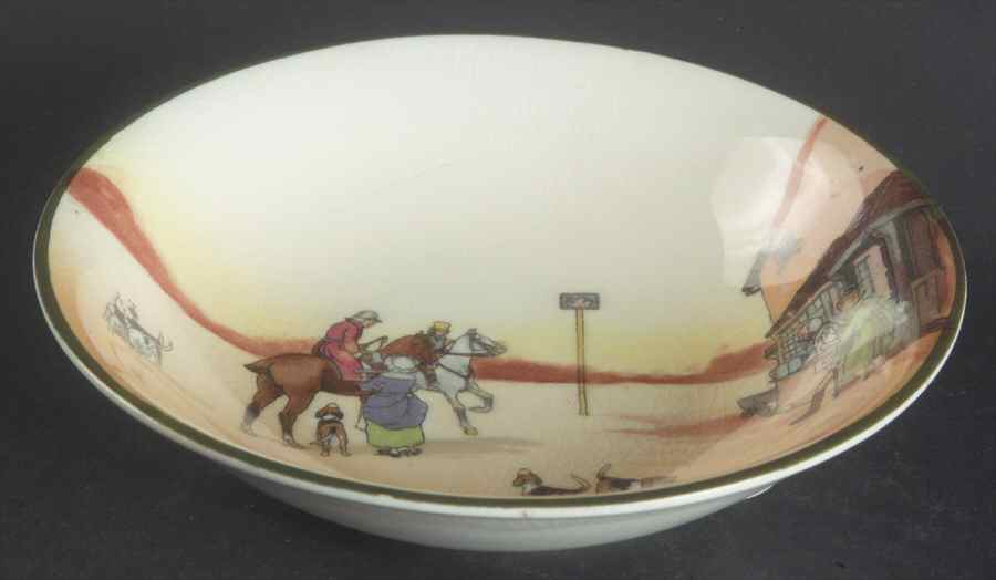 Hunting (John Peel, Bone) Fruit/Dessert (Sauce) Bowl by Royal Doulton-1