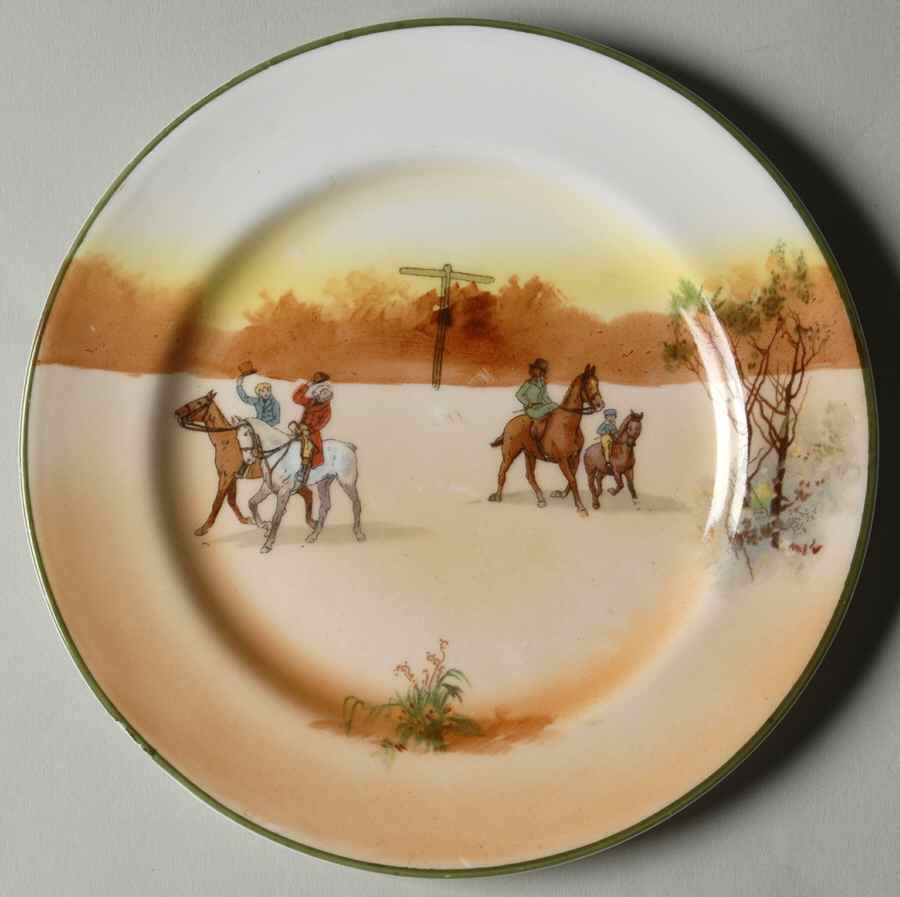Hunting (John Peel, Bone) Bread & Butter Plate by Royal Doulton-1