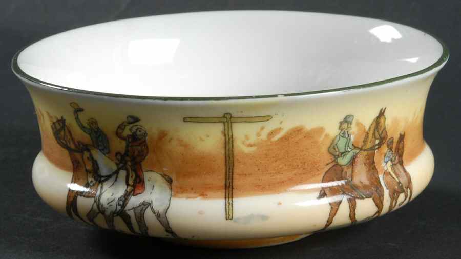Hunting (John Peel, Bone) Open Sugar Bowl by Royal Doulton-1