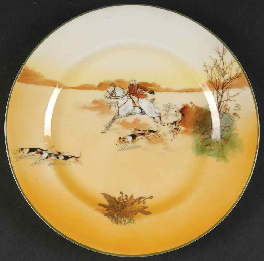 Hunting (John Peel, Bone) Salad Plate by Royal Doulton-1