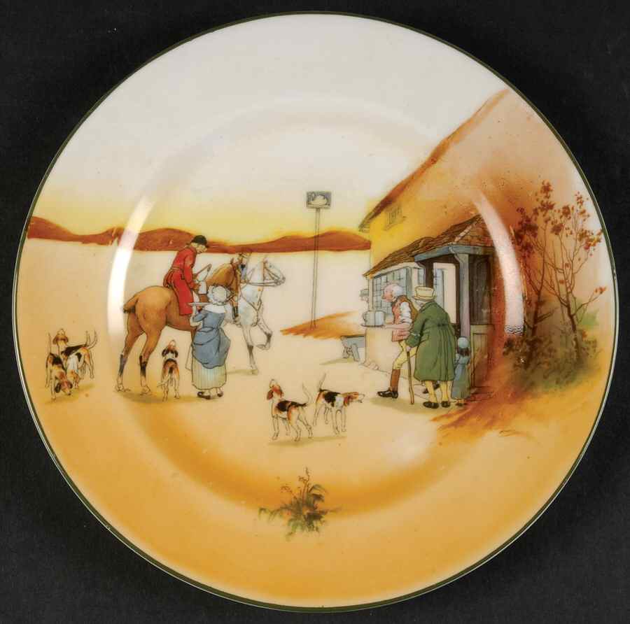 Hunting (John Peel, Bone) Salad Plate by Royal Doulton-1
