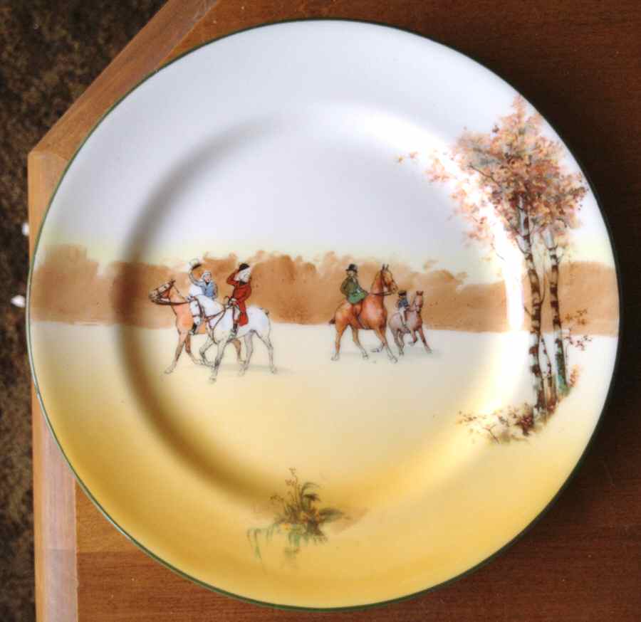 Hunting (John Peel, Bone) Dinner Plate by Royal Doulton-1