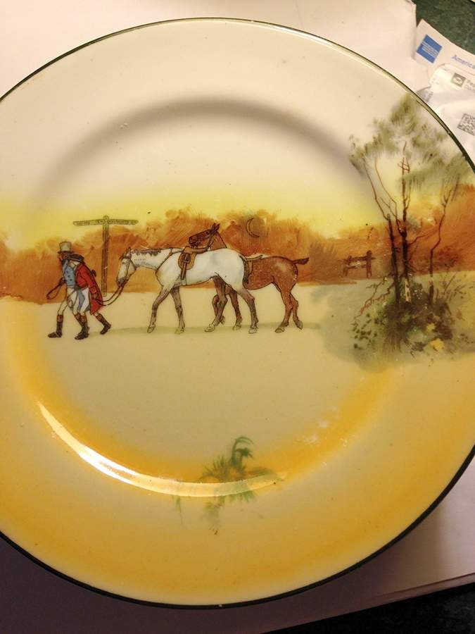 Hunting (John Peel, Bone) Dinner Plate by Royal Doulton-1