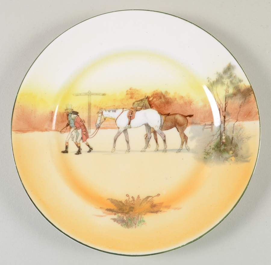 Hunting (John Peel, Bone) Salad Plate by Royal Doulton-1