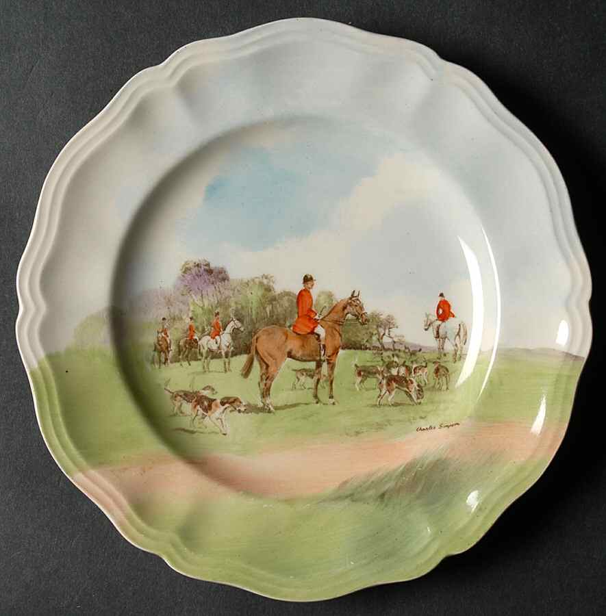Hunting (Simpson's) Bread & Butter Plate by Royal Doulton-1