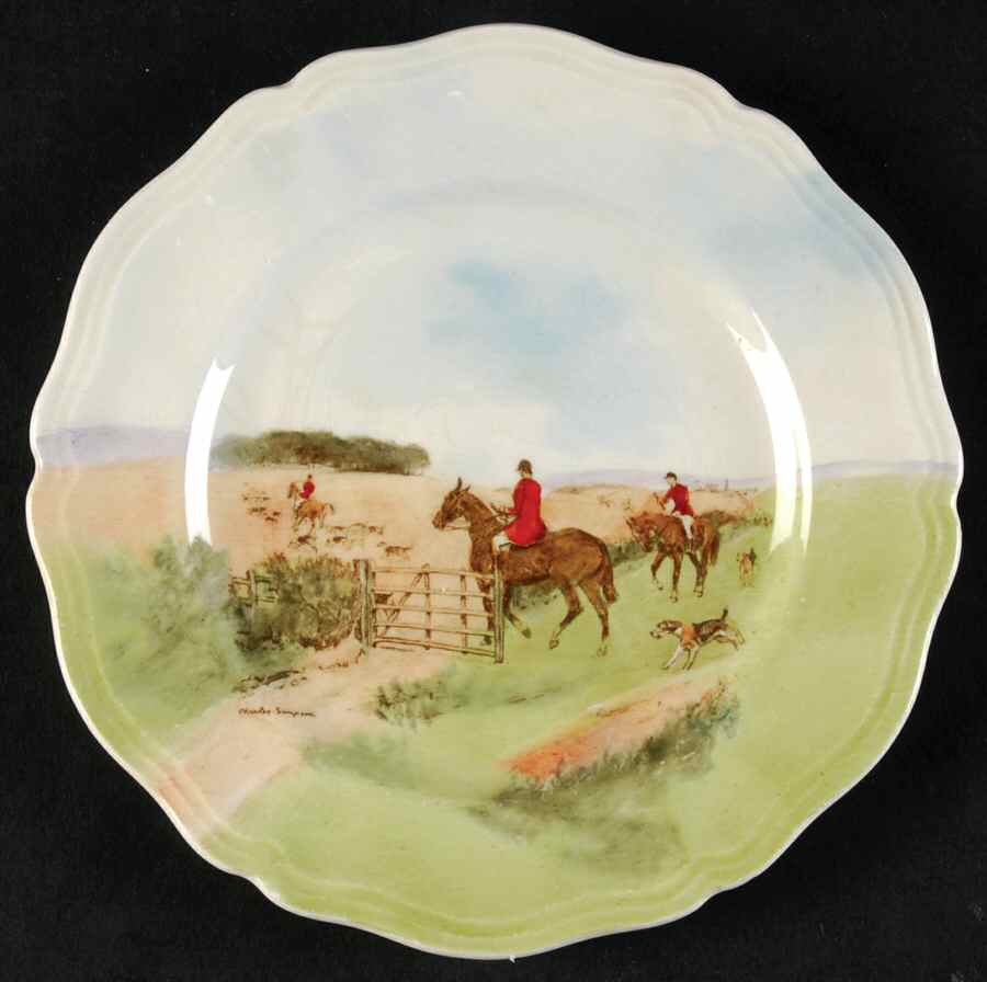 Hunting (Simpson's) Bread & Butter Plate by Royal Doulton-1