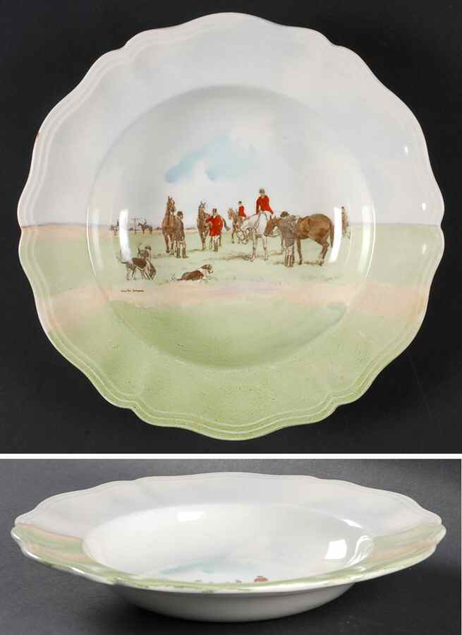 Hunting (Simpson's) Rim Soup Bowl by Royal Doulton-1