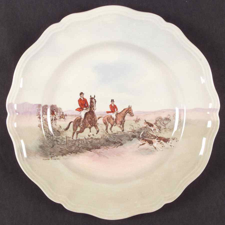 Hunting (Simpson's) Dinner Plate by Royal Doulton-1