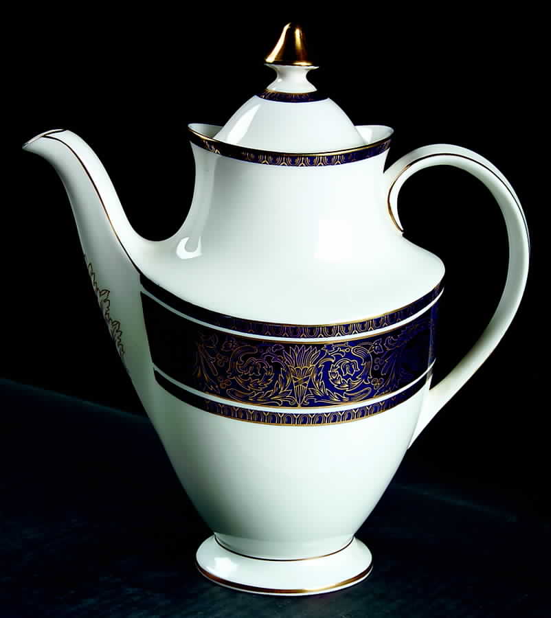 Imperial Blue Coffee Pot & Lid by Royal Doulton-1