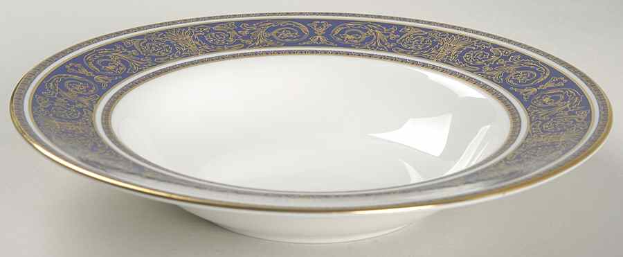 Imperial Blue Rim Soup Bowl by Royal Doulton-1