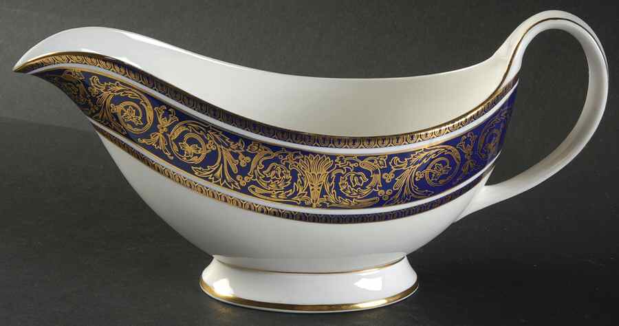 Imperial Blue Gravy Boat by Royal Doulton-1