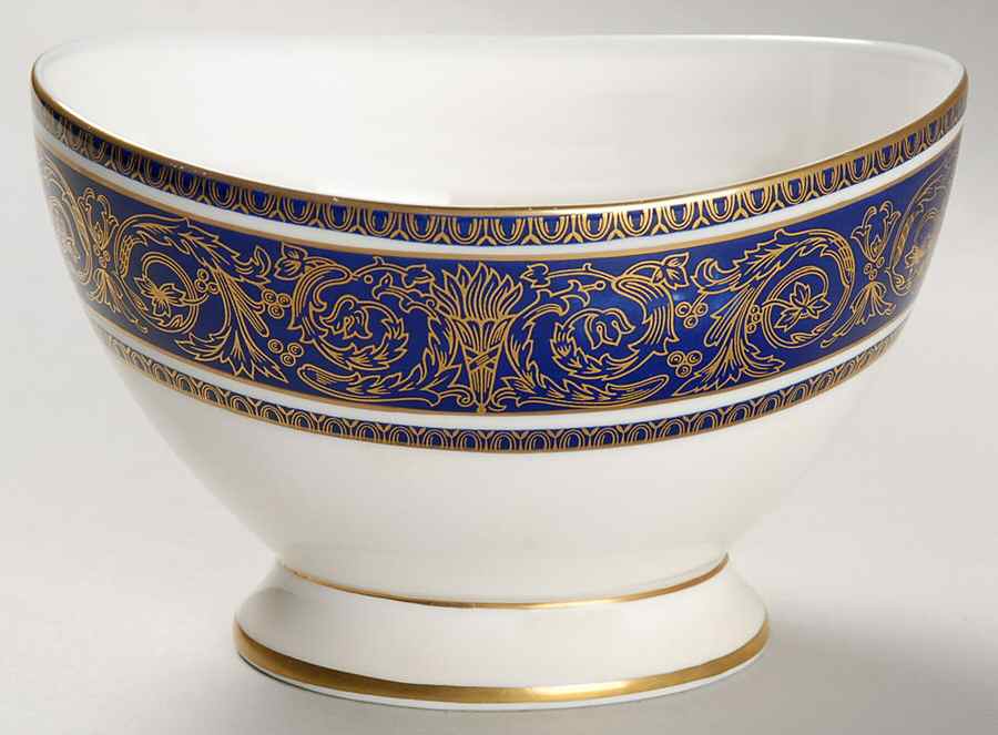 Imperial Blue Open Sugar Bowl by Royal Doulton-1