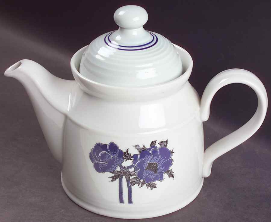 Indigo Teapot & Lid by Royal Doulton-1