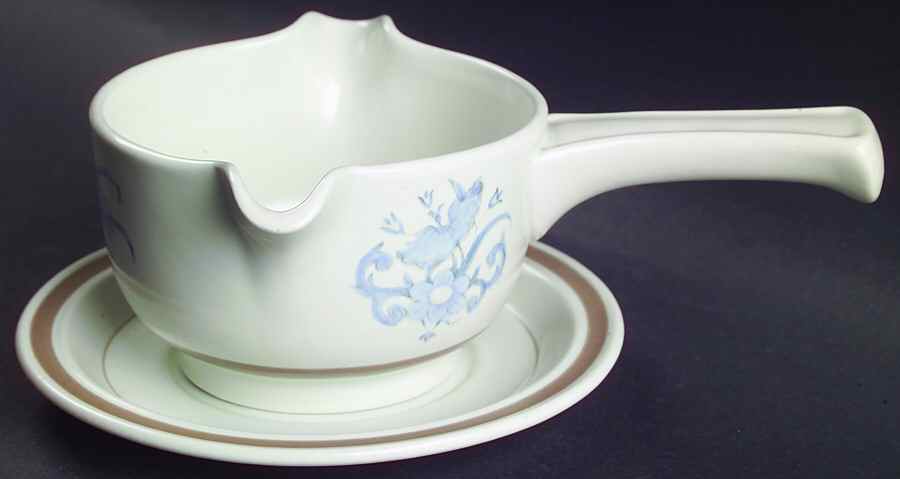 Inspiration Stick Handle Gravy Boat & Saucer by Royal Doulton-1