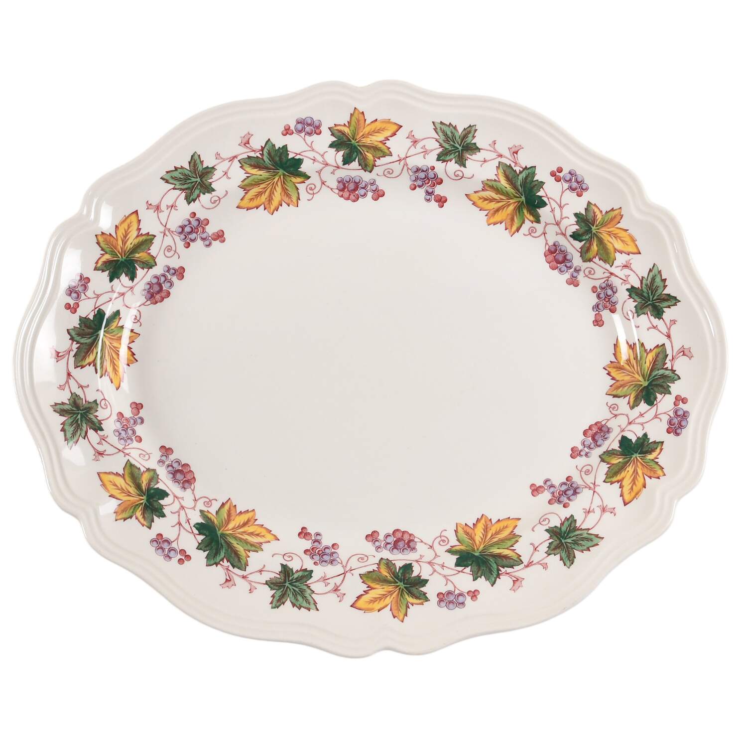 Indian Summer 15" Oval Serving Platter by Royal Doulton-1