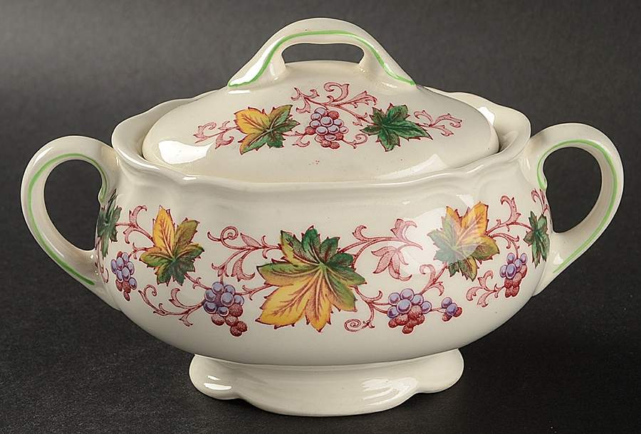 Indian Summer Sugar Bowl & Lid by Royal Doulton-1