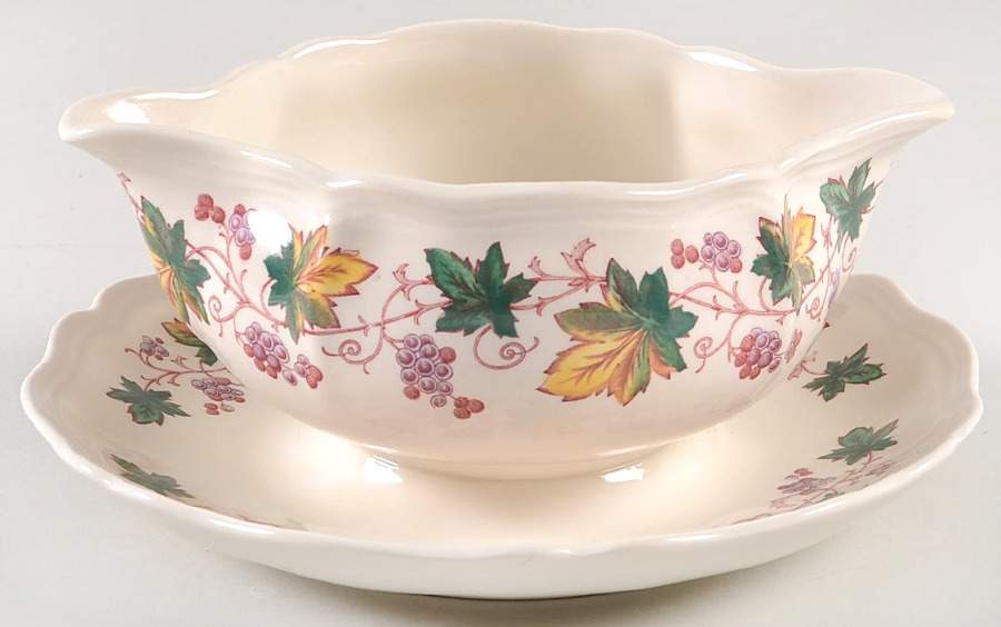Indian Summer Gravy Boat with Attached Underplate by Royal Doulton-1