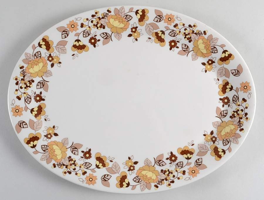 Indian Summer 16" Oval Serving Platter by Royal Doulton-1