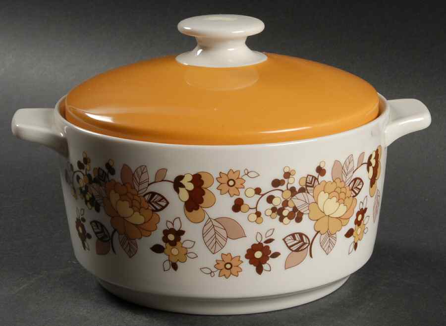 Indian Summer Small Oven-To-Table Round Covered Casserole by Royal Doulton-1