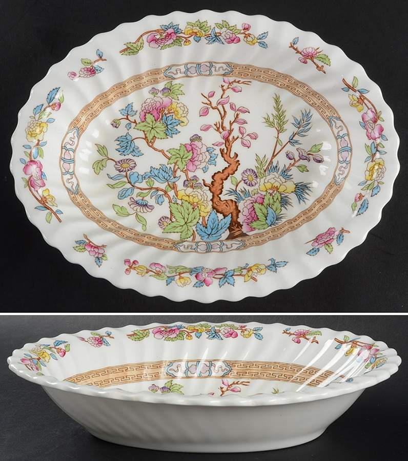 Indian Tree 10" Oval Vegetable Bowl by Royal Doulton-1