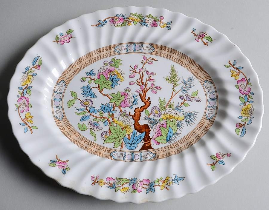 Indian Tree 12" Oval Serving Platter by Royal Doulton-1