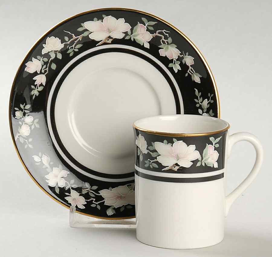 Intrigue Flat Demitasse Cup & Saucer Set by Royal Doulton-1