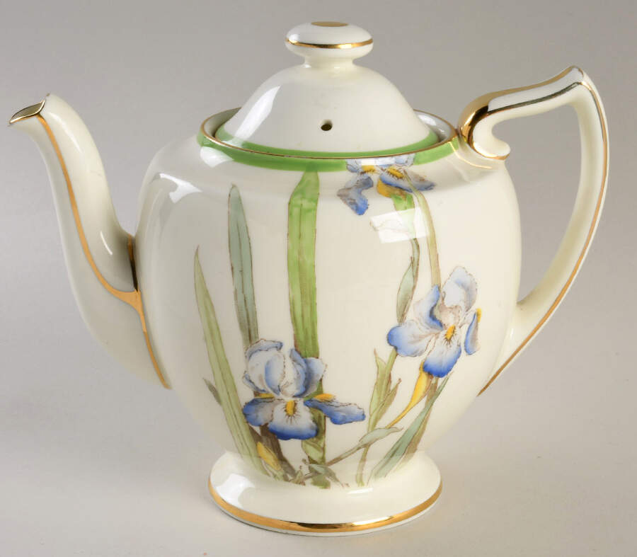 Iris Teapot & Lid by Royal Doulton-1