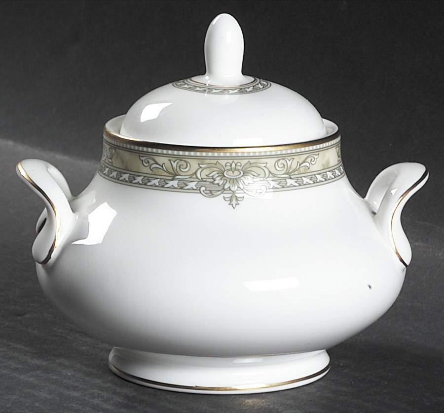 Isabella (Original Shape) Sugar Bowl & Lid by Royal Doulton-1