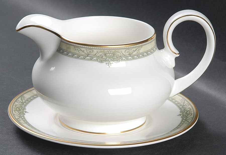 Isabella (Original Shape) Gravy Boat & Underplate by Royal Doulton-1