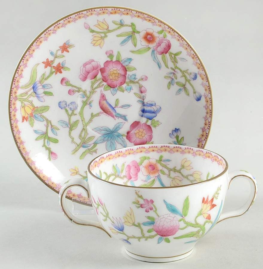 Ito (Smooth) Flat Bouillon Cup & Saucer by Royal Doulton-1