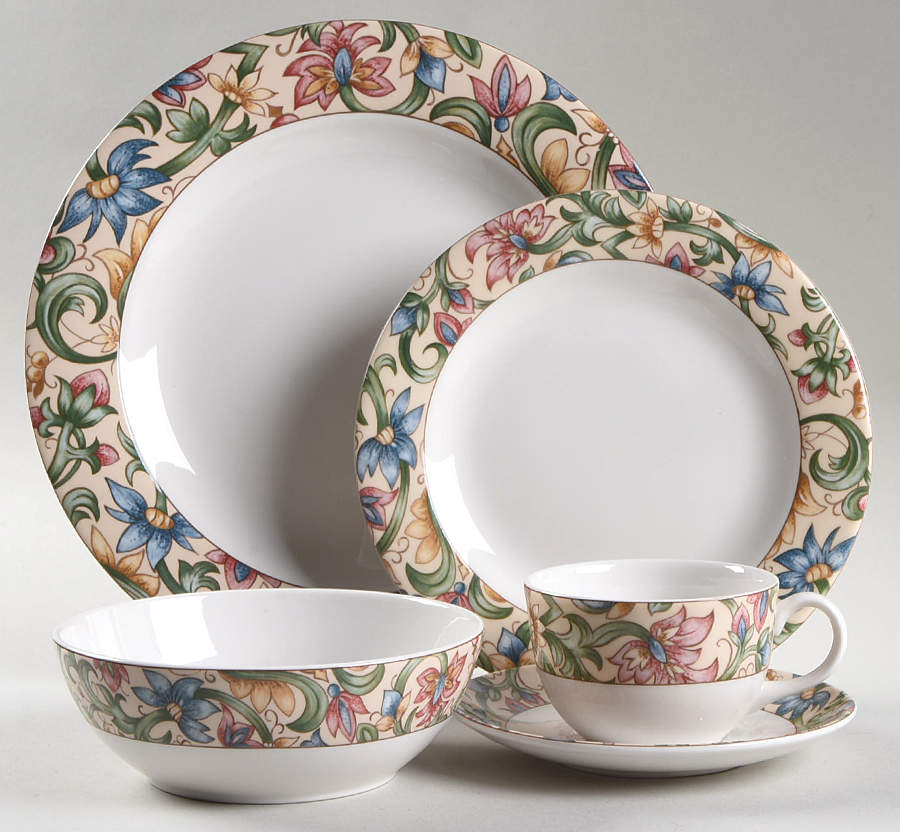 Jacobean 5 Piece Place Setting by Royal Doulton-1