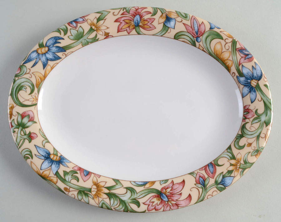 Jacobean 13" Oval Serving Platter by Royal Doulton-1