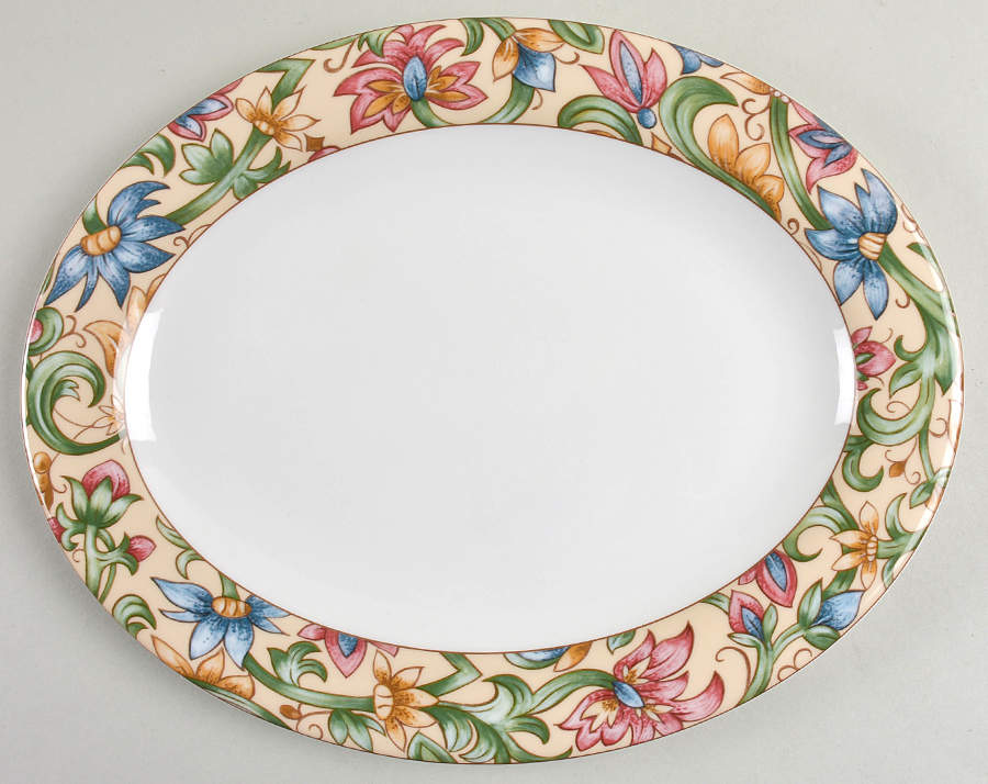 Jacobean 13" Oval Serving Platter by Royal Doulton-1