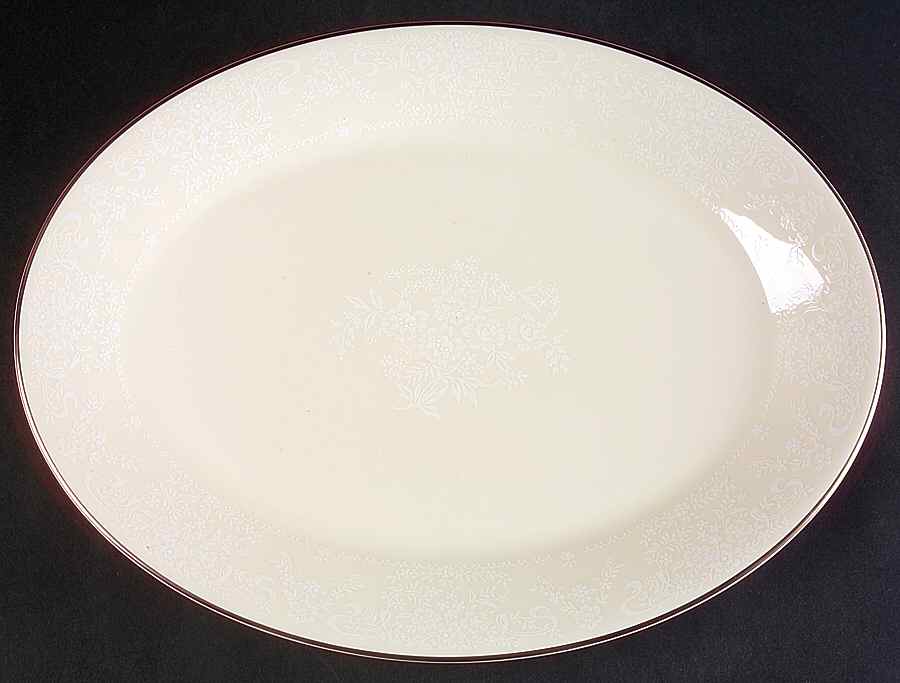Jennifer 13" Oval Serving Platter by Royal Doulton-1