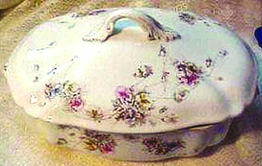 Jersey (Multicolor) Oval Covered Vegetable by Royal Doulton-1
