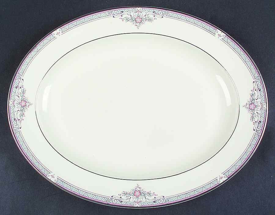 Jillian 13" Oval Serving Platter by Royal Doulton-1