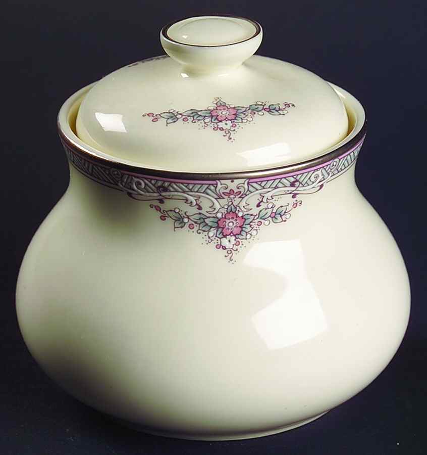 Jillian Sugar Bowl & Lid by Royal Doulton-1