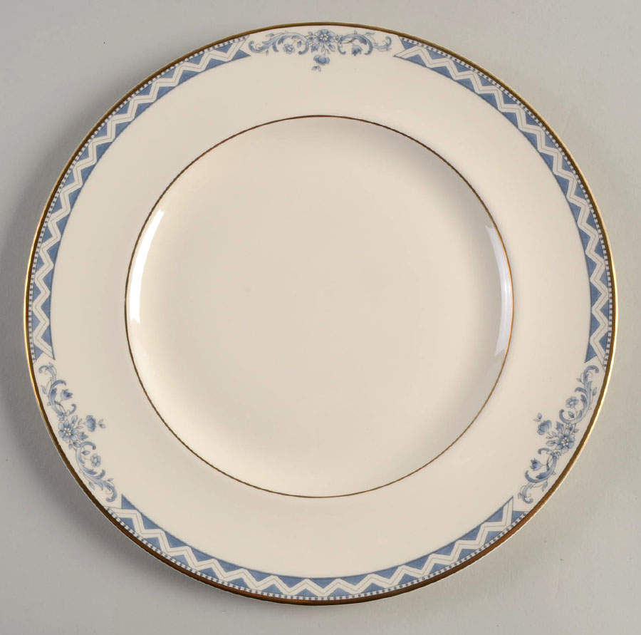 Josephine (Smooth, Gold Trim) Dinner Plate by Royal Doulton-1