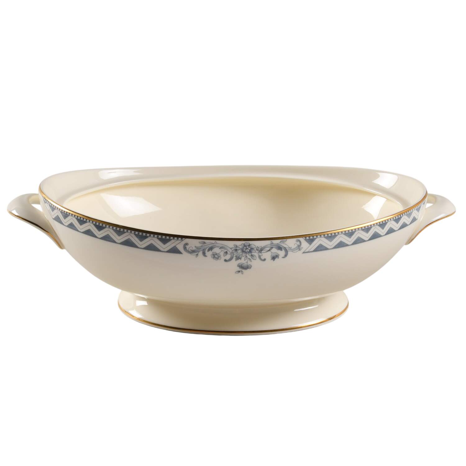 Josephine (Smooth, Gold Trim) Oval Vegetable No Lid by Royal Doulton-1