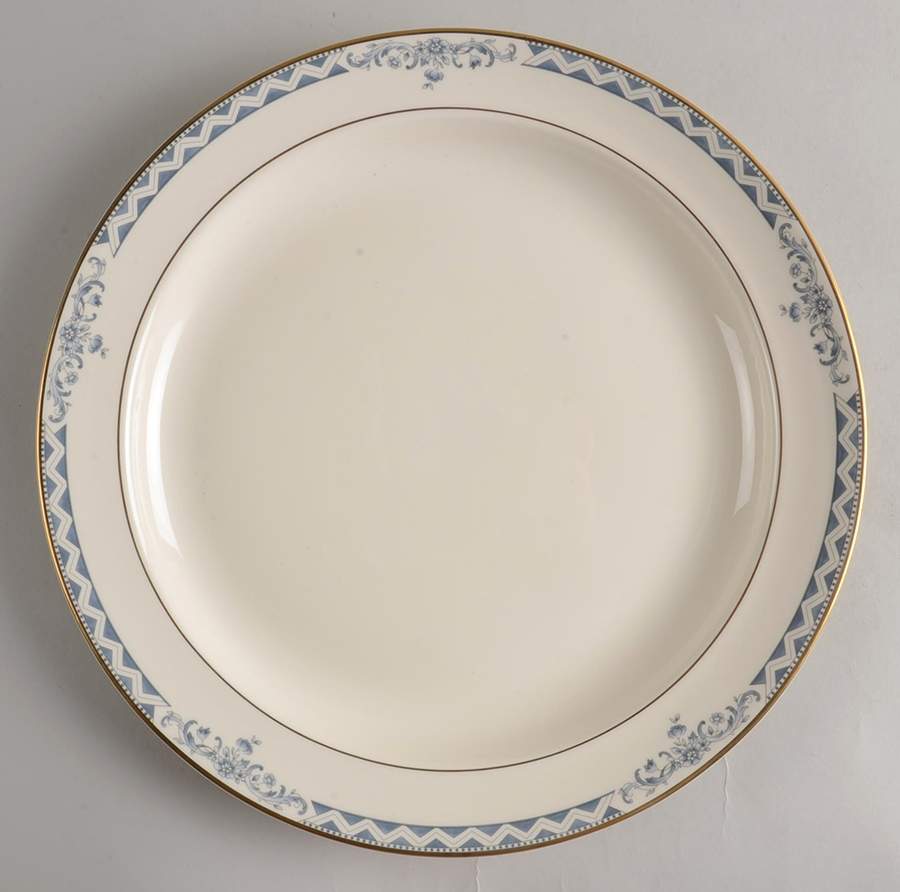 Josephine (Smooth, Gold Trim) 13" Chop Plate (Round Platter) by Royal Doulton-1